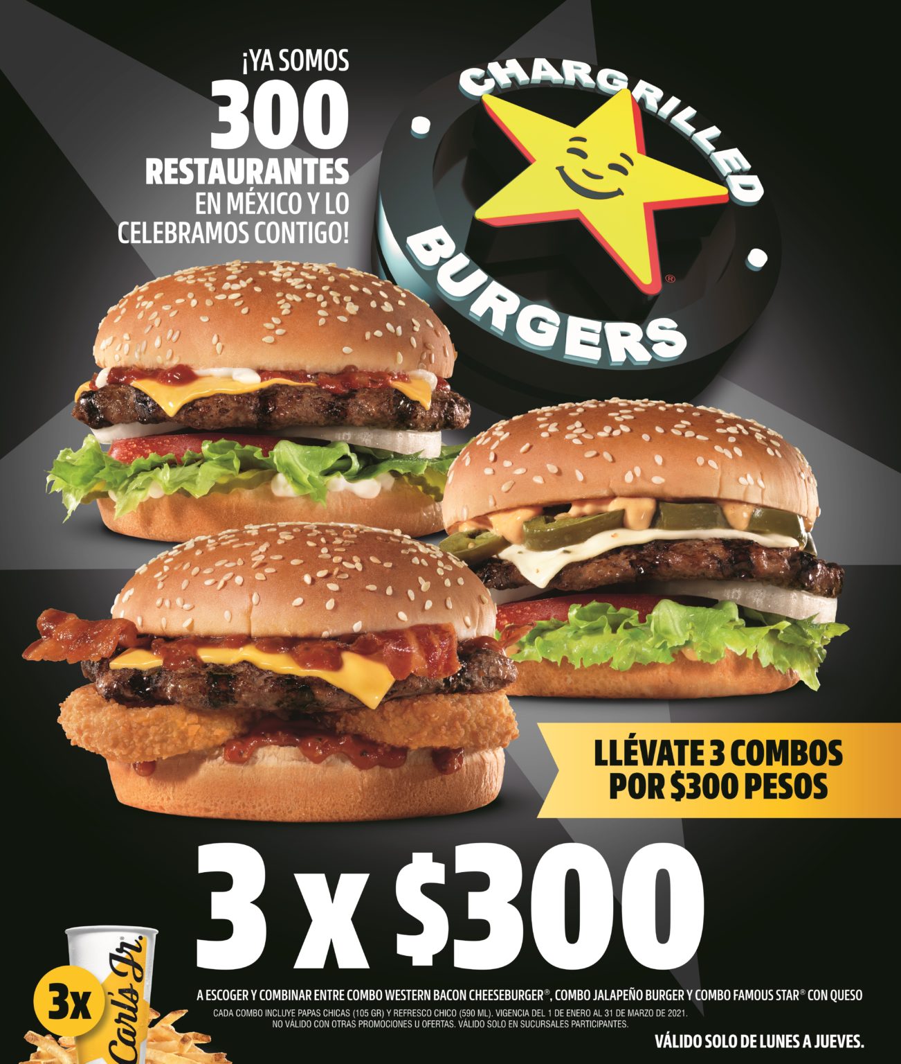 CARL’S JR alcanza las 300 sucursales en México Aventuras Nerd