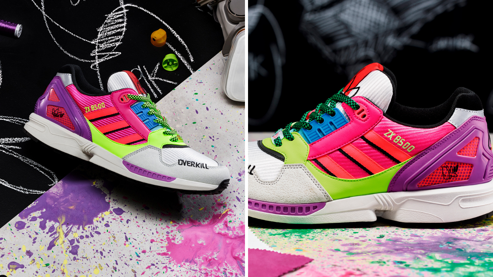 Al aire libre Maligno Álgebra adidas Originals y Overkill lanzan el ZX 8500 OVERKILL - Aventuras Nerd