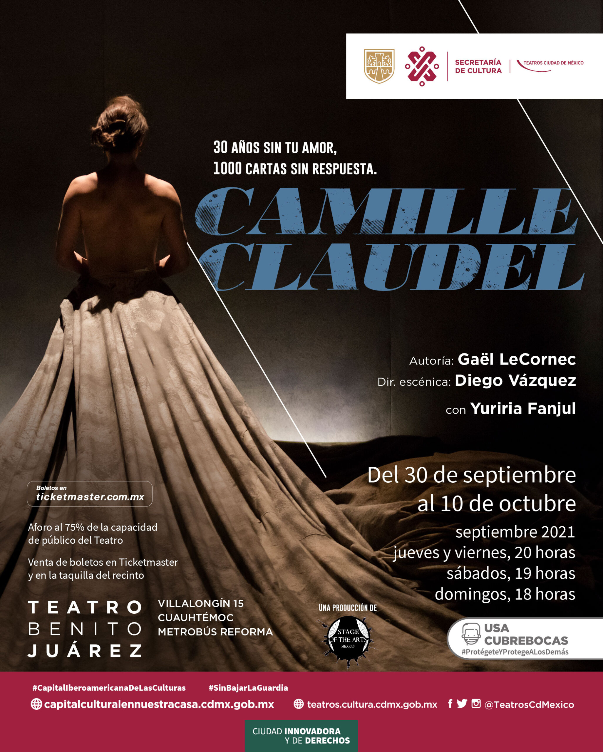Camille Claudel monólogo teatral en homenaje a las mujeres