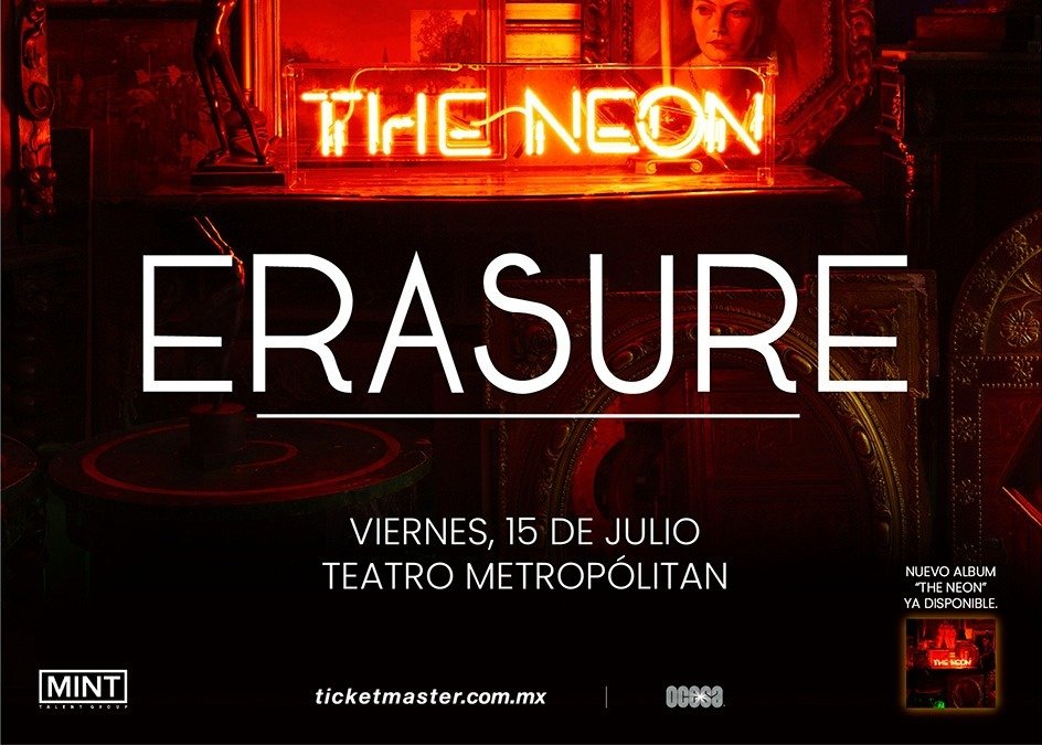 Erasure gira The Neon Tour