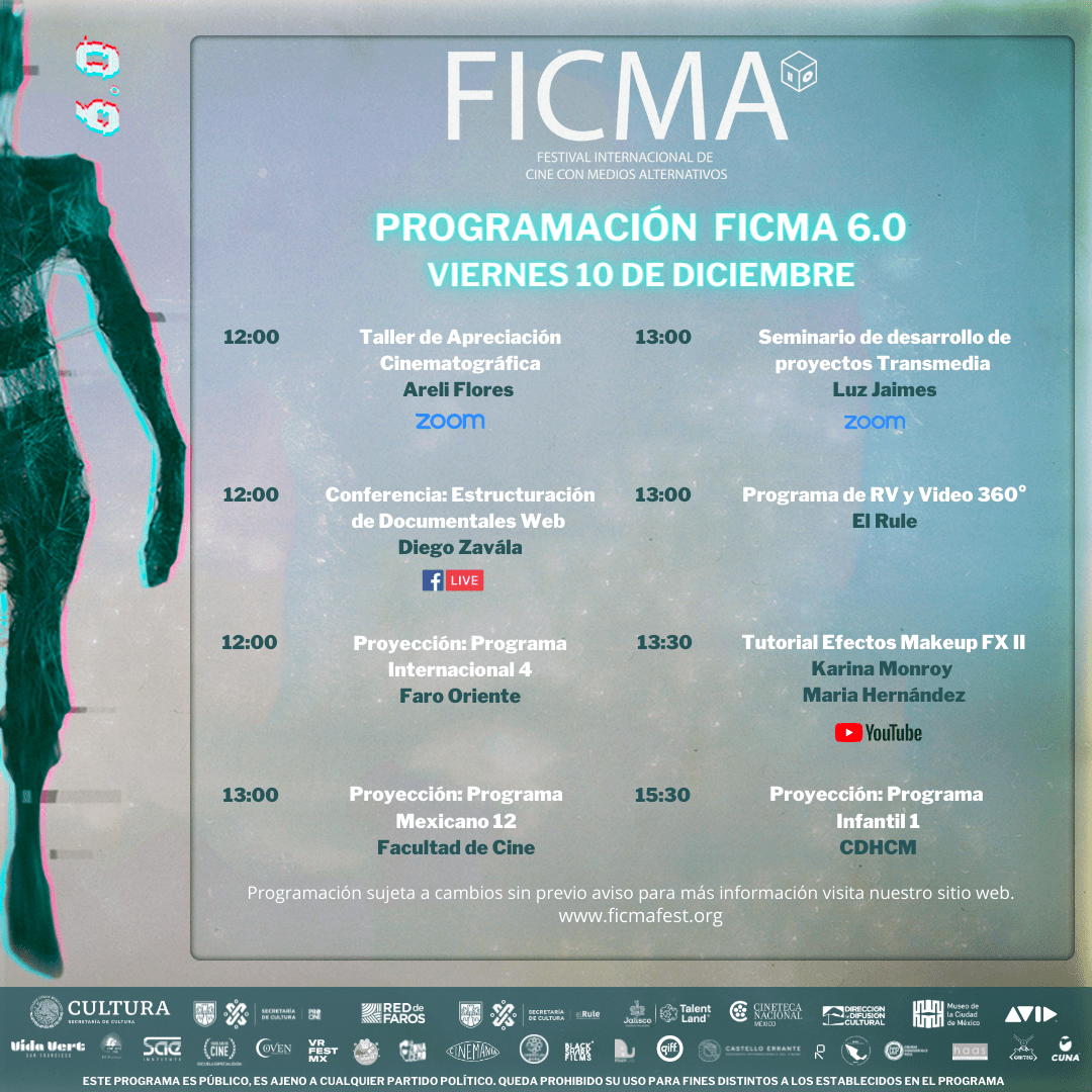 Programacion FICMA viernes 10
