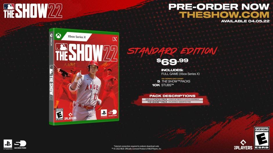 MLB The Show 22 Xbox Series XS Standard