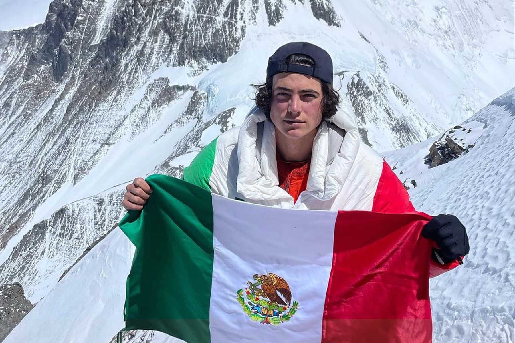 El mexicano más joven en conquistar el Everest