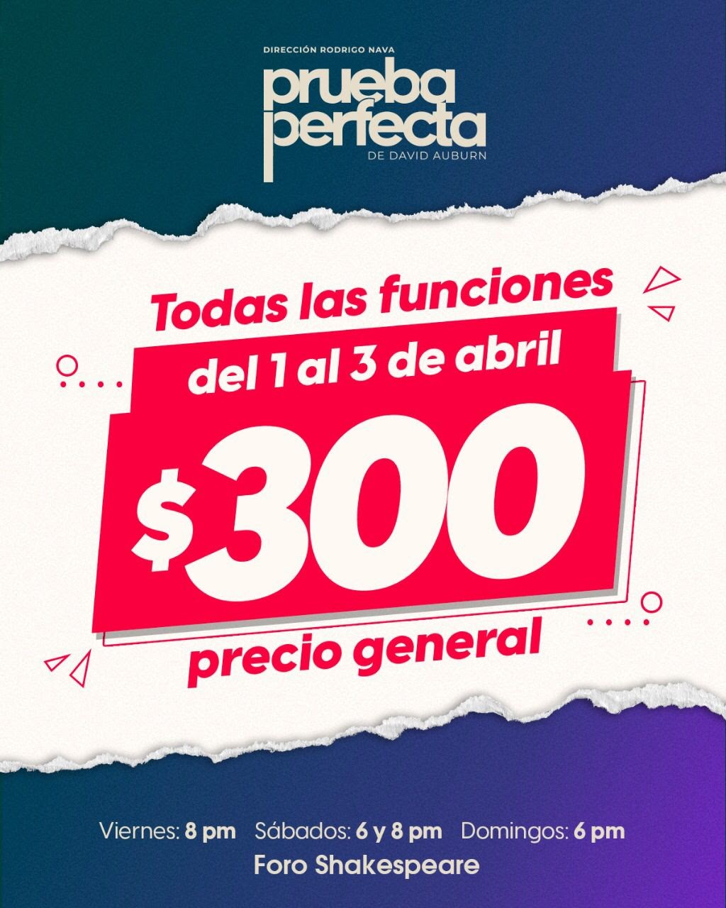 Prueba perfecta con precio especial sólo tres días