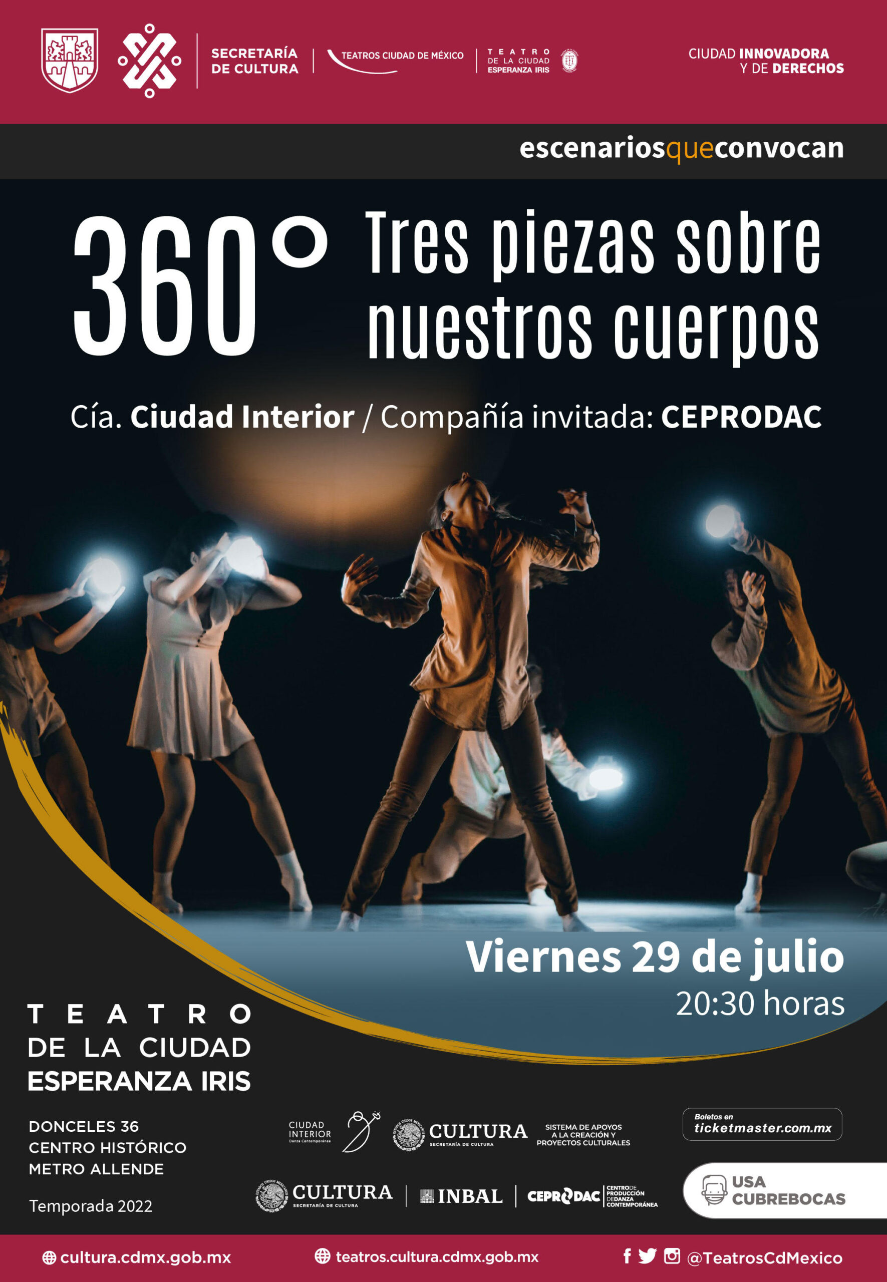 360° TRES PIEZAS SOBRE NUESTROS CUERPOS