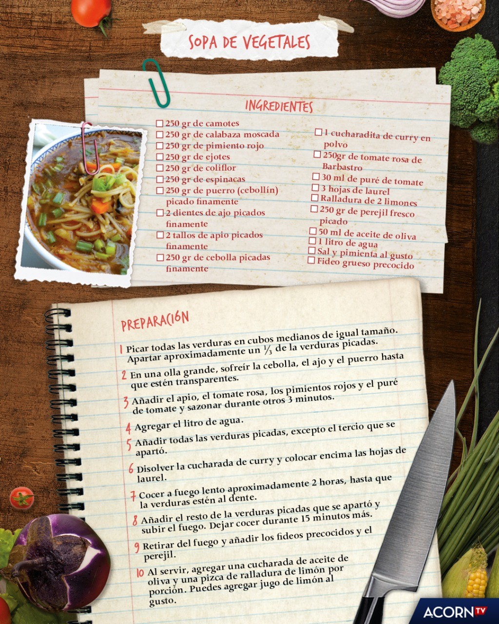 Recipes for Love and Murder_Sopa de Vegetales