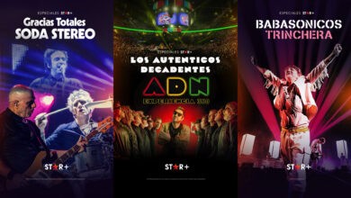 “GRACIAS TOTALES - SODA STEREO”, “LOS AUTÉNTICOS DECADENTES: ADN EXPERIENCIA 360º” Y “BABASONICOS: TRINCHERA”