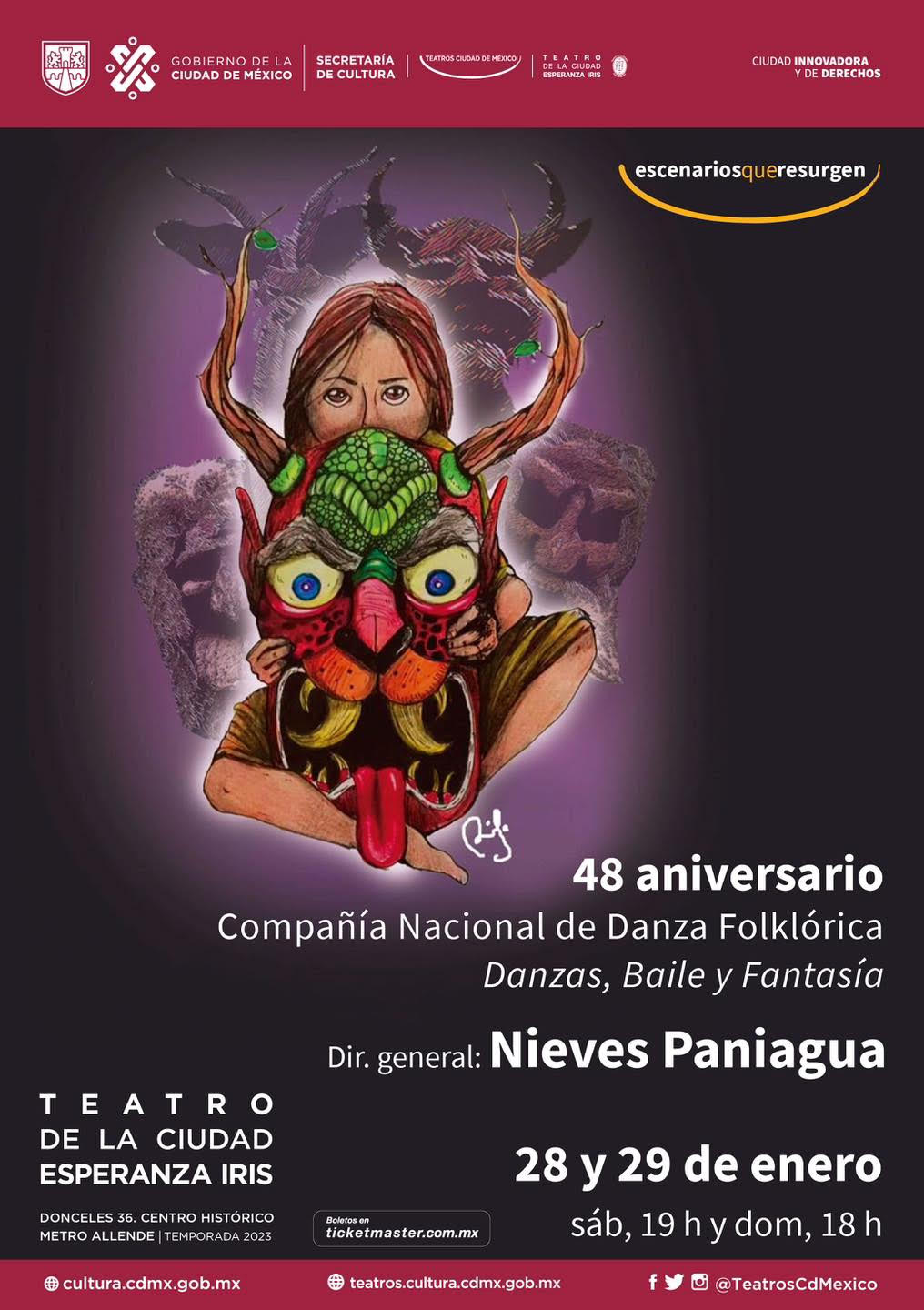 48 aniversario - Compañia Nacional de Danza Folklórica Danzas, Baile y Fantasía