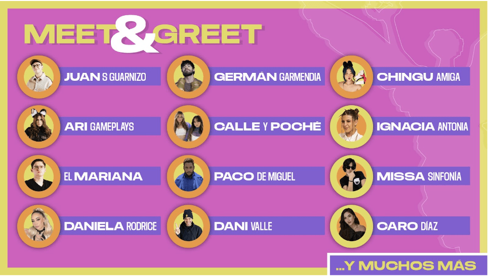 VidCon México 2023 anuncia Meet & Greets