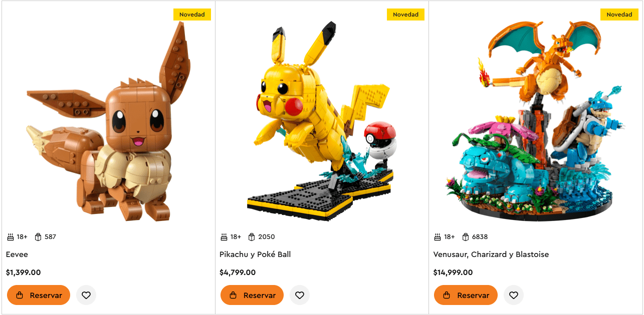 Precios Lego Pokemon